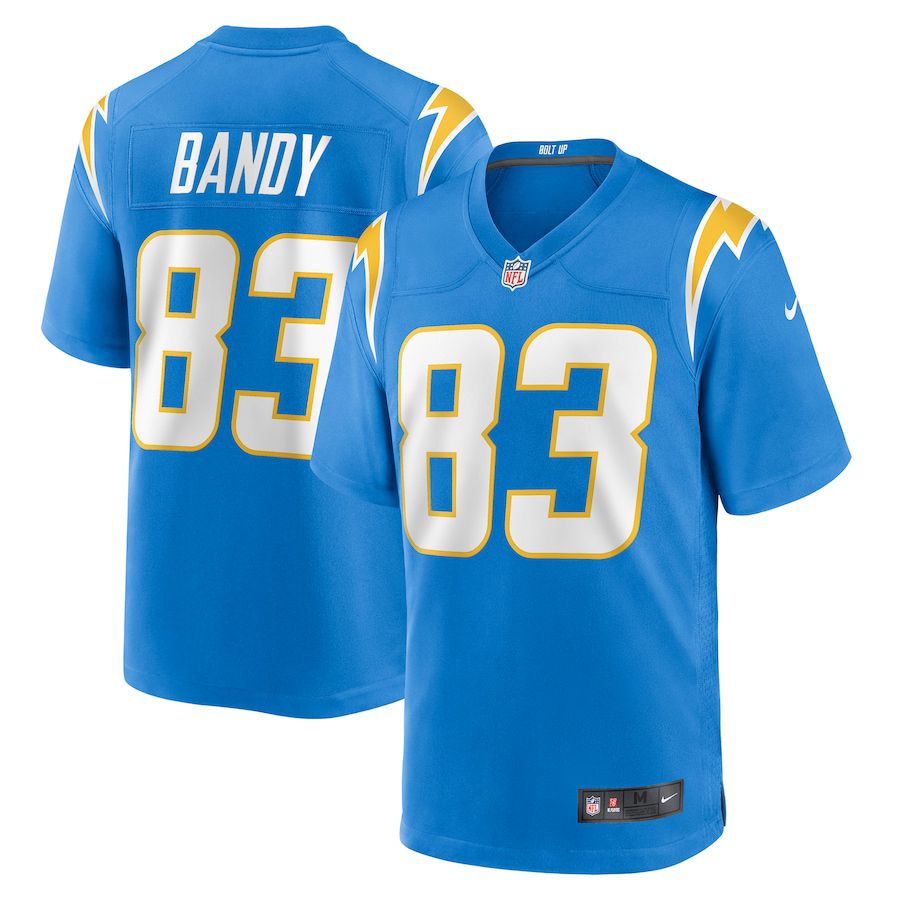 Men Los Angeles Chargers 83 Michael Bandy Nike Powder Blue Player Game NFL Jersey